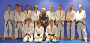 Hapkido black belts at London martial arts school 