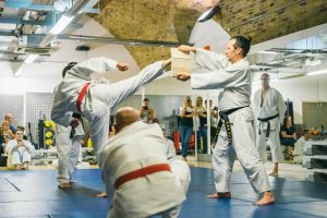 London Martial Art - Breaking wood at a Hapkido grading