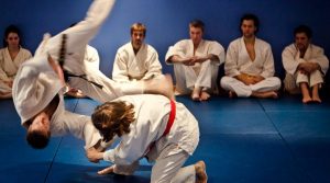 Hapkido throwing technique at London martial arts school