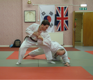Martial art students at our Lincoln Hapkido school